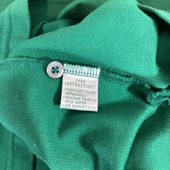 Masters Collection Polo Shirt Size L Pima Cotton Short Sleeve Solid Green Golf - Picture 11 of 16